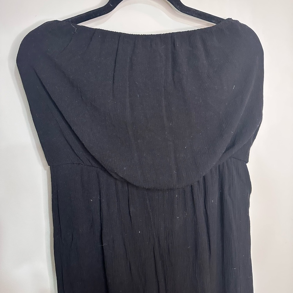 Xhilaration Elegant Black Strapless Jumpsuit